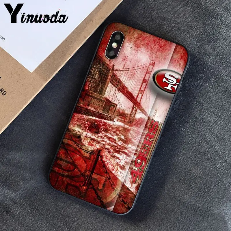 Yinuoda San Francisco 49ers DIY роскошный высококачественный защитный чехол для iPhone 8 7 6 6S Plus 5 5S SE XR X XS MAX Coque 11 11pro max