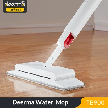 

Deerma TB900 Sweeping and Mopping 2 in 1 Handheld Water Spraying Mop Floor Cleaner Rotatable Spiral Rolling Brush Sweeper