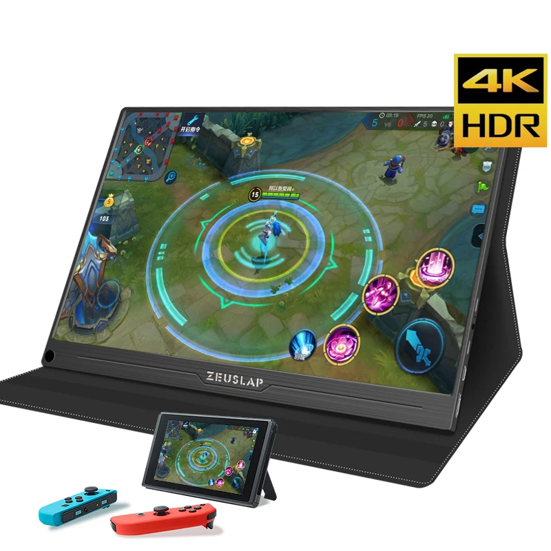 Портативный монитор 15,6 ''4K lcd hd HDMI usb type C Дисплей для ПК ноутбука телефона PS4-switch-XBOX 1080p игровой монитор ips экран