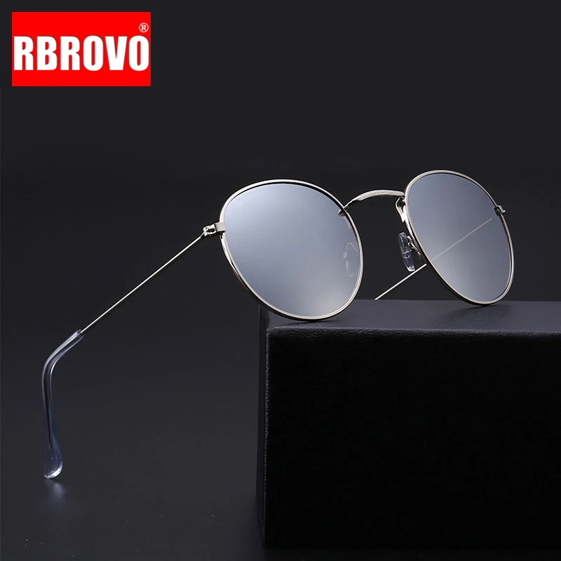 2020 винтажные зеркальные солнцезащитные очки RBROVO женские/мужские брендовые