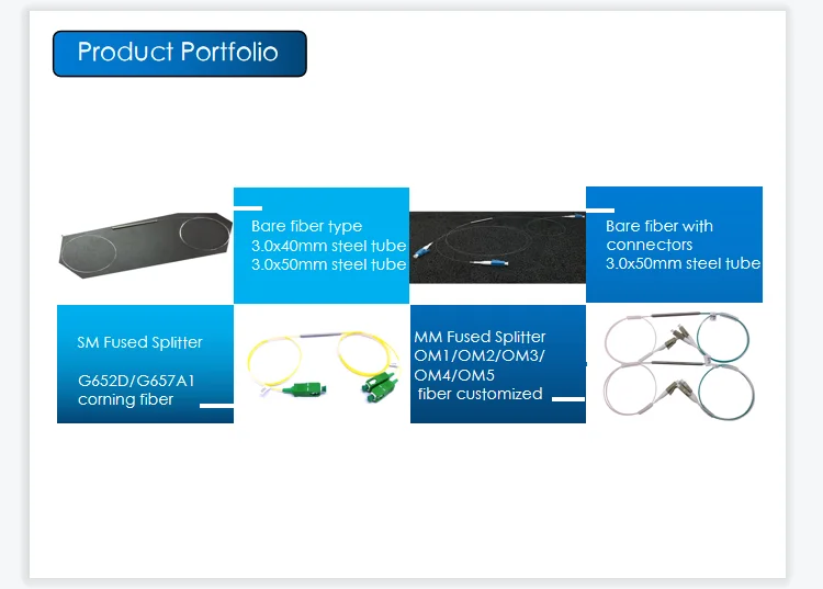 optical multimeter 20PCS 1x2 optical coupler FBT splitter G652D/G657A1 1x2 0.9mm 50:50 Different Ratios with LCUPC SCUPC in Optical Fiber System dual band modem