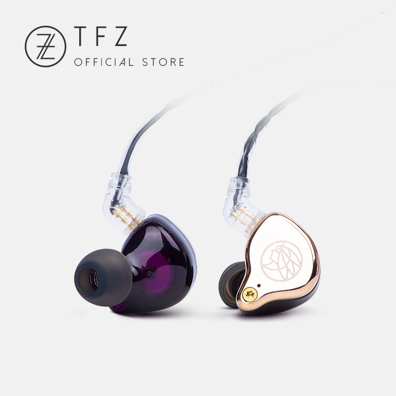 TFZ T2 наушники в ухо HIFI DJ спортивные наушники 2 приводной блок гарнитура съемный Отсоединяемый 2PIN кабель - Цвет: 002Purple