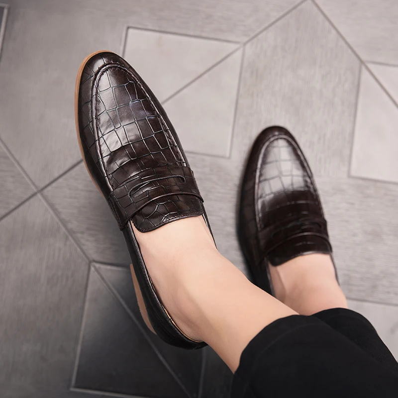 Fotwear/мужская повседневная обувь; кожаная обувь; Мужские модельные туфли; лоферы; легкая мягкая подкладка из овечьей кожи; гибкая резиновая подошва