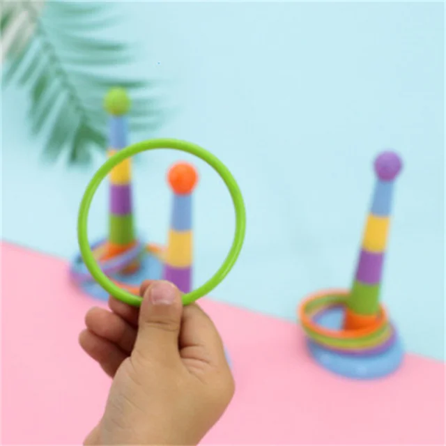 Kids Toy Activity Training Colorful Rings Funny Mini Ferrule Toy for Children Parrot  Development Interactive Supplies Bird Toy 3