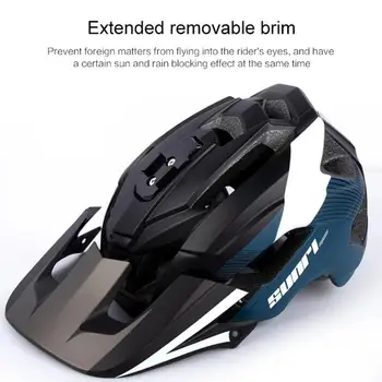 SUNRIMOON Ultralight In-mold MTB Road Bike Helmet Removable Brim Outdoor Bicycle Helmet Downhill Sports Cycling Safety Cap 3