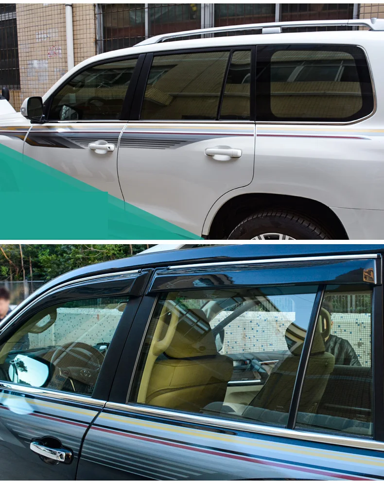 Нержавеющая сталь окна автомобиля планки для toyota land cruiser 2008 2009 2010 2011 2013 2012