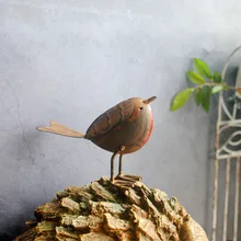 Железная Робин птица сад животное Винтажный сад украшение ретро-отделка