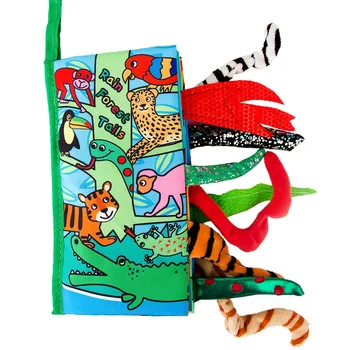 

Baby Cloth Books New Infant Boy Girl Book Cartoon Animal Pattern Soft Activity Crinkle Cloth Books Educational Learning Toys