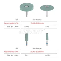AZDENT Lab Dental ceramiczna diamentowa głowica szlifierska kamień szlifierka cyrkonia ceramika Emax korony polerka szybkie polerowanie 2