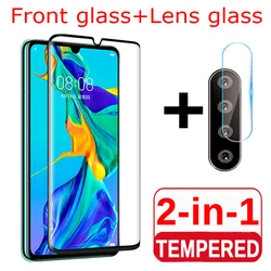 Dual Function Screen and Back Camera Lens Protective Tempered Glass Film - Huawei P30 lite (1Glass 1Lens Film)