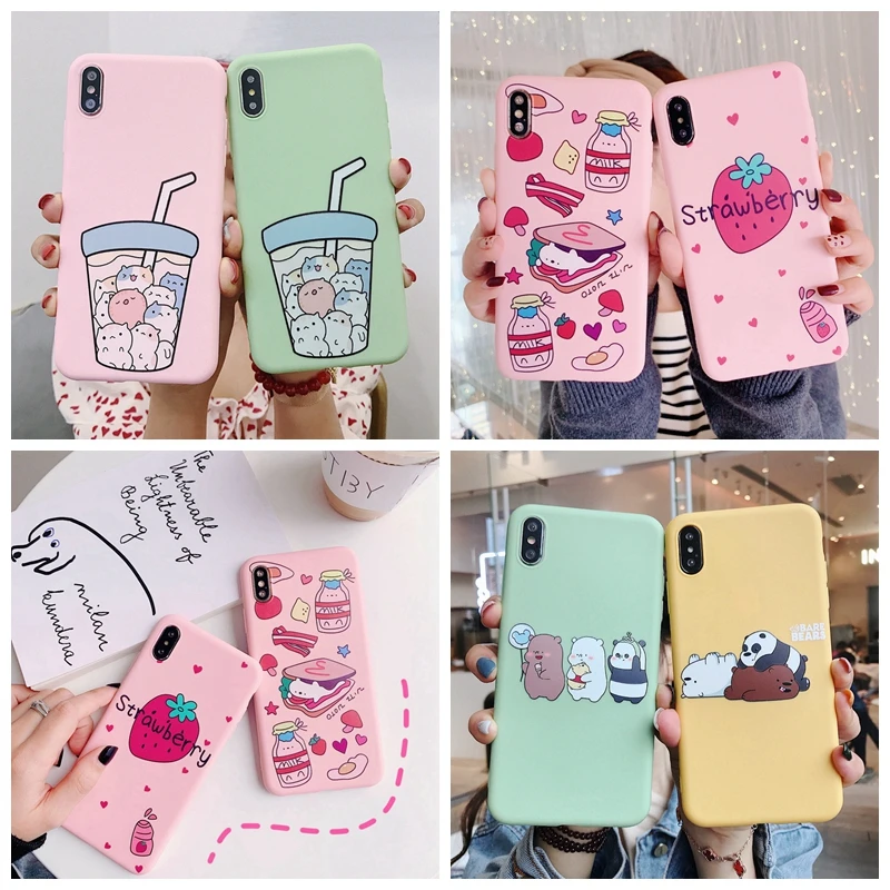 Мягкий чехол для телефона Cady из ТПУ с мультипликационным рисунком iPhone X XS XR XMAX 7 8