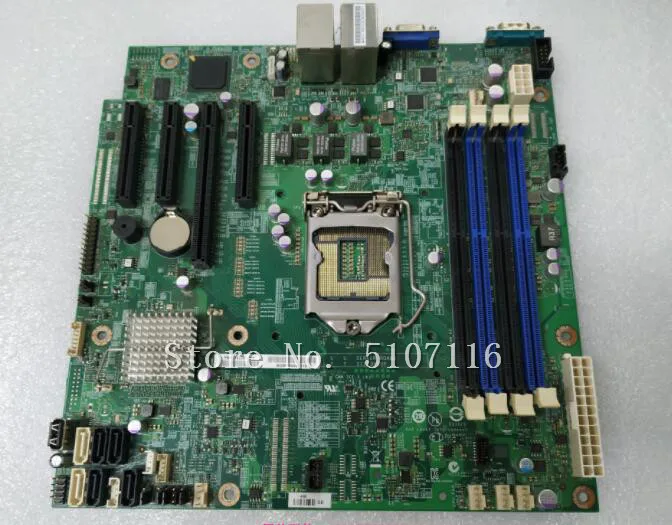 Настольная материнская плата для S1200V3RP поддерживает E3-1200V3 платы SATA3.0 перед отправкой