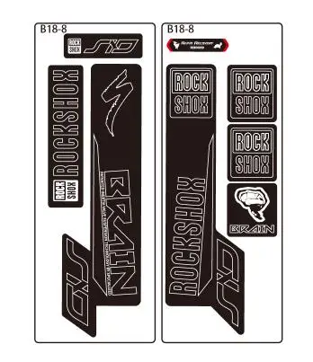 Наклейка ROCK SHOX SID BRAIN Fork, Эпическая наклейка на переднюю вилку, наклейка на велосипед, велосипедные наклейки - Цвет: special line