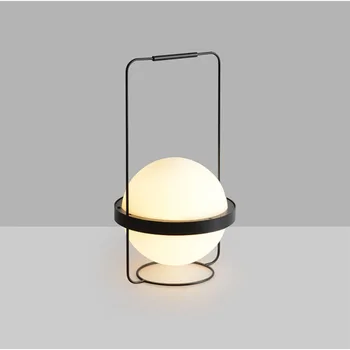 

Postmodern desk lamp creative fashion Nordic wind art personality model room living room bedside lamp portable desk lamp