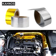 Exhaust Pipe Aluminum Foil Air Intake Heat font b Insulation b font Shield High Temperature Wrap
