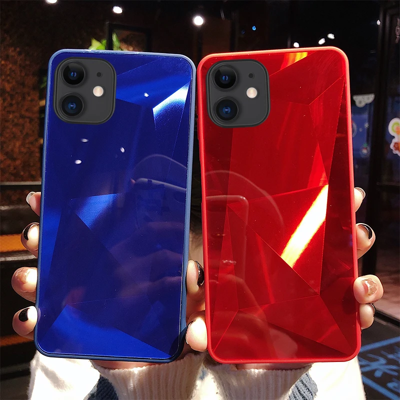 Lovebay Алмазная 3D зеркальная задняя крышка для iphone 11 Pro Чехол X XR XS Max 8 7 6 6S Plus классный