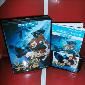 

Fushigi no Umi no Nadia Japan Cover with Box and Manual for MD MegaDrive Genesis Video Game Console 16 bit MD card