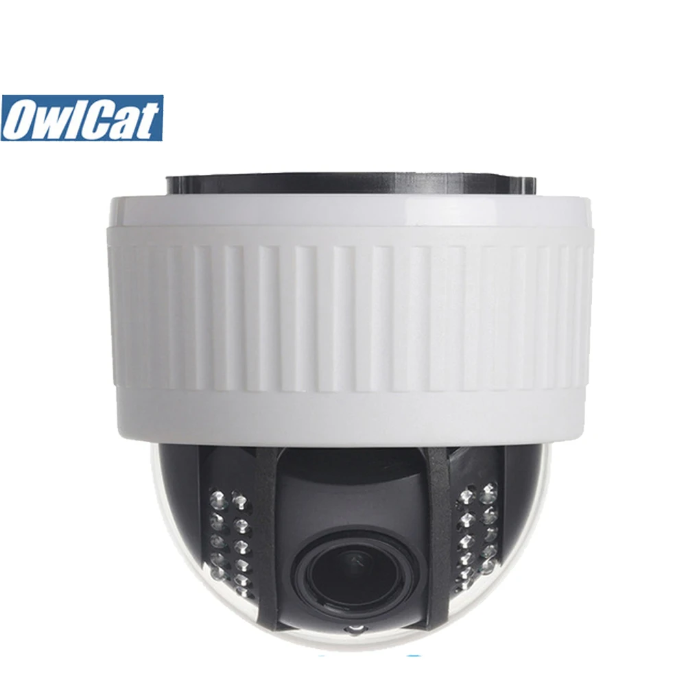 OwlCat Крытый HD 2MP 5MP PTZ купольная ip-камера WIF 5X зум Камера видеонаблюдения Аудио Микрофон SD слот IR Night Onvif P2P
