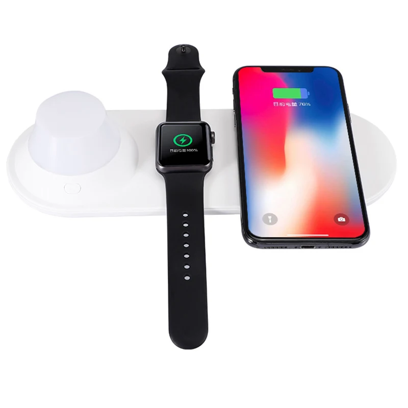 

Phone Wireless Charger Quick Charging Smart Watch Charger with LED Night Light SP99
