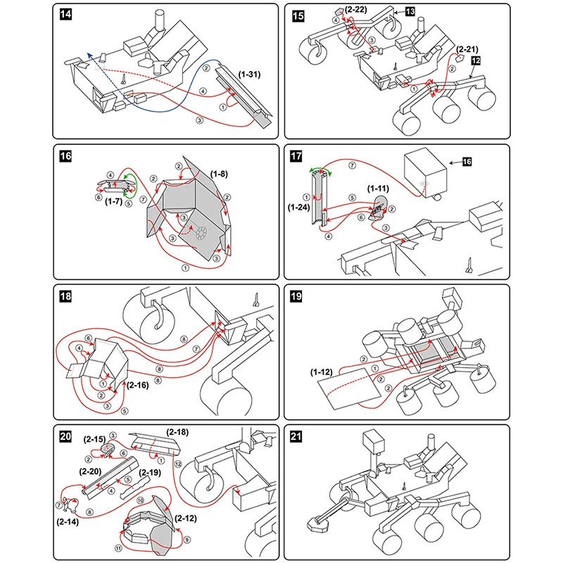 Curiosity Mars Rover DIY 3D Paper Model - The Wacky Company