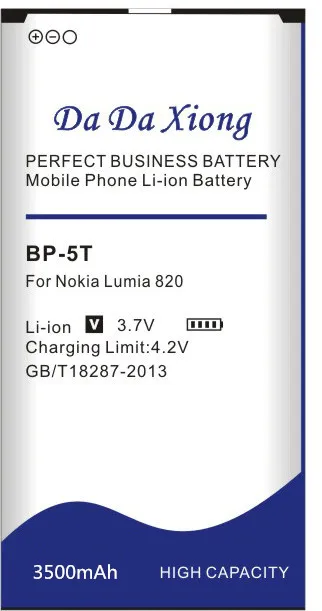 3500 мАч BP 5T BP5T литий ионный аккумулятор для телефона Nokia Lumia 820 Arrow RM 878 825 820T 2
