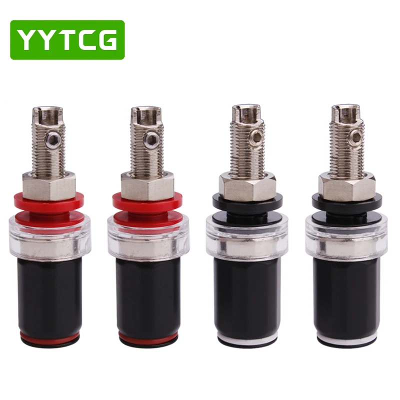 Terminal de Cobre de Soldadura para 4 Yytcg Black Livre Speaker Amplificador Plugue Banana Dois Milímetros 4pcs & Red - Image 3