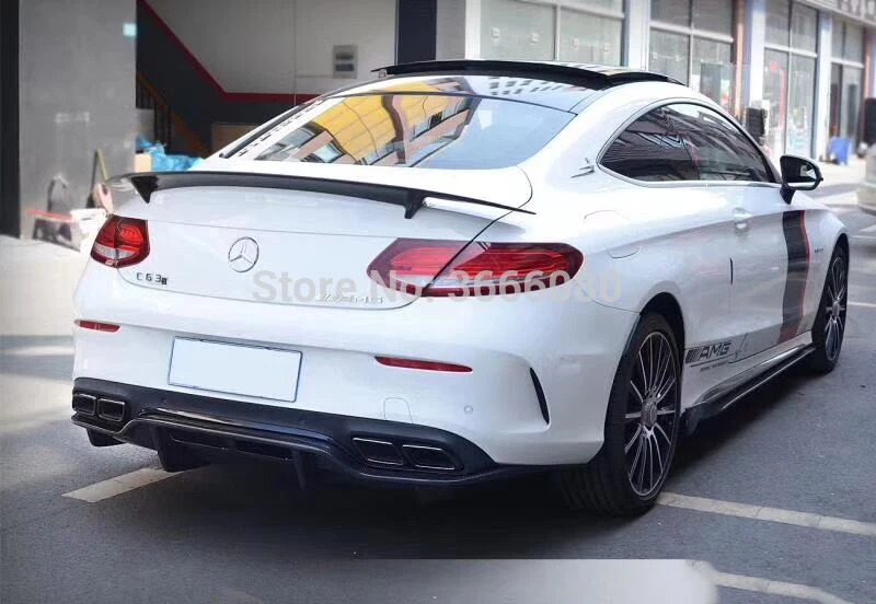 SHCHCG для Benz W205 2-дверный C Class C180 C200 C250 C300 C350 C400- стайлинга автомобилей углеродного волокна задний спойлер багажник крыло
