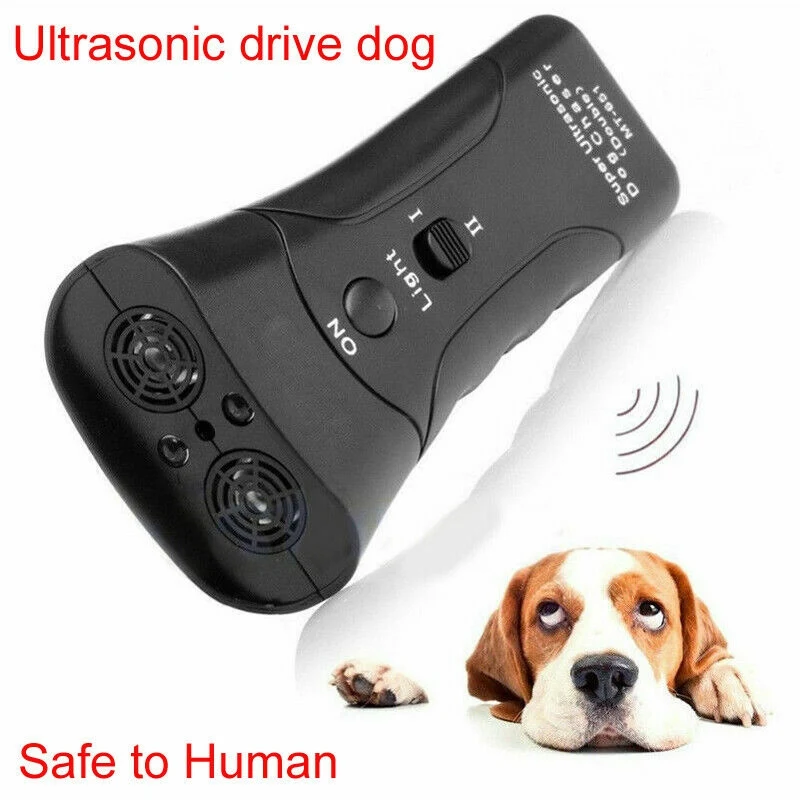 

Ultrasonic Dog Training Repeller Control Trainer Device 3 in 1 Dogs Anti-barking Stop Bark Deterrents Pet Training Device #3 NM