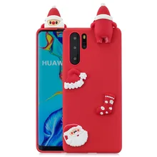 Мягкий чехол из ТПУ с 3D рождественским рисунком для huawei P10 P30 P20 Pro Lite mate 10 20 Lite Y6 Y7 Y9 P Smart Новогодний подарок чехол s