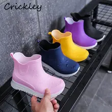 Children's Shoe PVC Rain Shoes For Kids Boys Fashion Waterproof Sports Boots For Girls Boys Casual Boots Anti Slip Kids Shoes