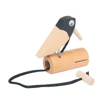 Jouet en bois pour enfants, sonnerie de pic à bec pointu, à cordon de serrage, appel d'oiseau, bouche pointue, jeux de fabrication de sons