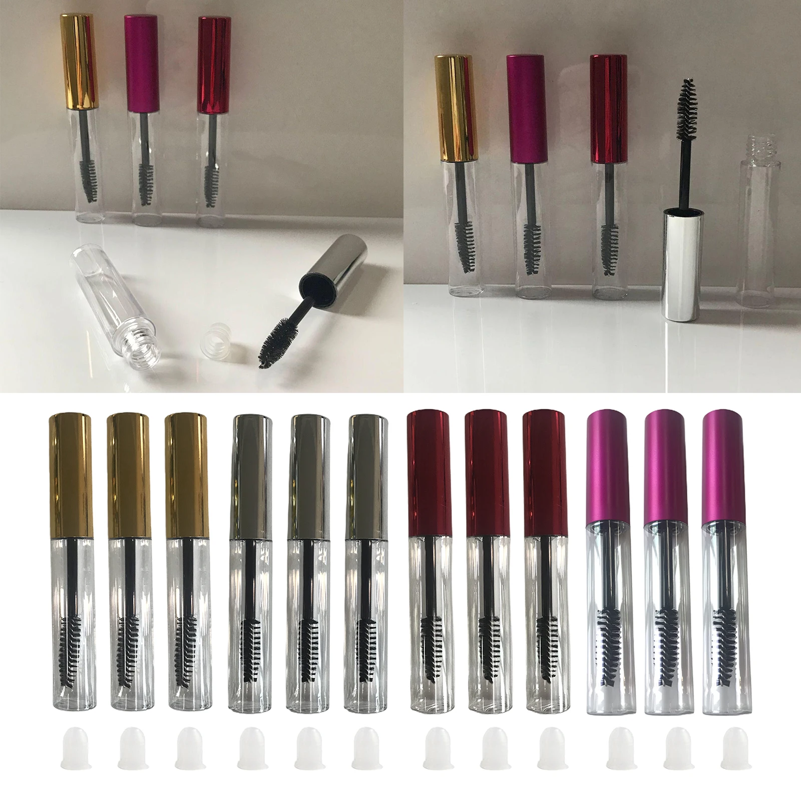 3pcs 10ml Empty Mascara Bottles With Wand Refillable Empty Mascara Tube