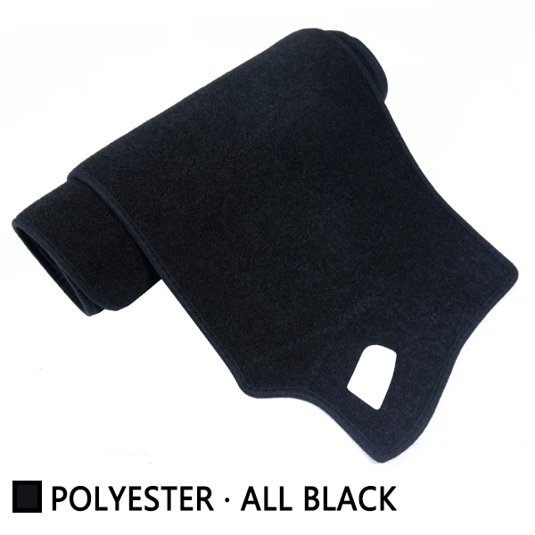 Для Suzuki ciaz Maruti спортивный Противоскользящий коврик на приборную панель солнцезащитный коврик для защиты автомобильных аксессуаров - Название цвета: Polyester All Black