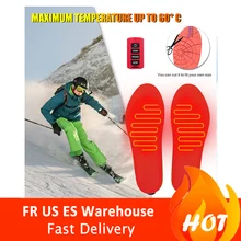 Аккумуляторная нагревательная стелька для мужчин и женщин на батарейках-контроль температуры с помощью пульта дистанционного управления