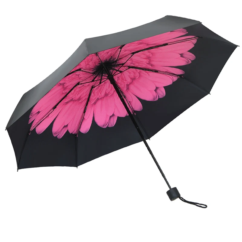 Мини ручной зонт, Маленький модный складной портативный зонт для путешествий, Солнечный дождь, анти-УФ, уличный дорожный Карманный Зонт для женщин