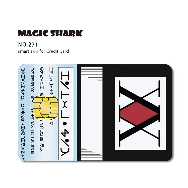 Magie Shark Lustige Matte Hentai Geld Blockbuster Stonks Kreditkarte Debitkarte Haut Fall Band Aufkleber Film Große Kleine Chip
