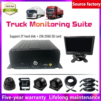 

HYFMDVR 720P AHD 4CH SD card + 7 inch car display bus / taxi mobile DVR Sets
