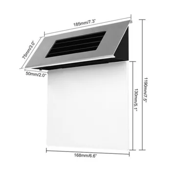 

Plaque Lamp Solar Powered LED Light Moderns Home Stainless House Door Number