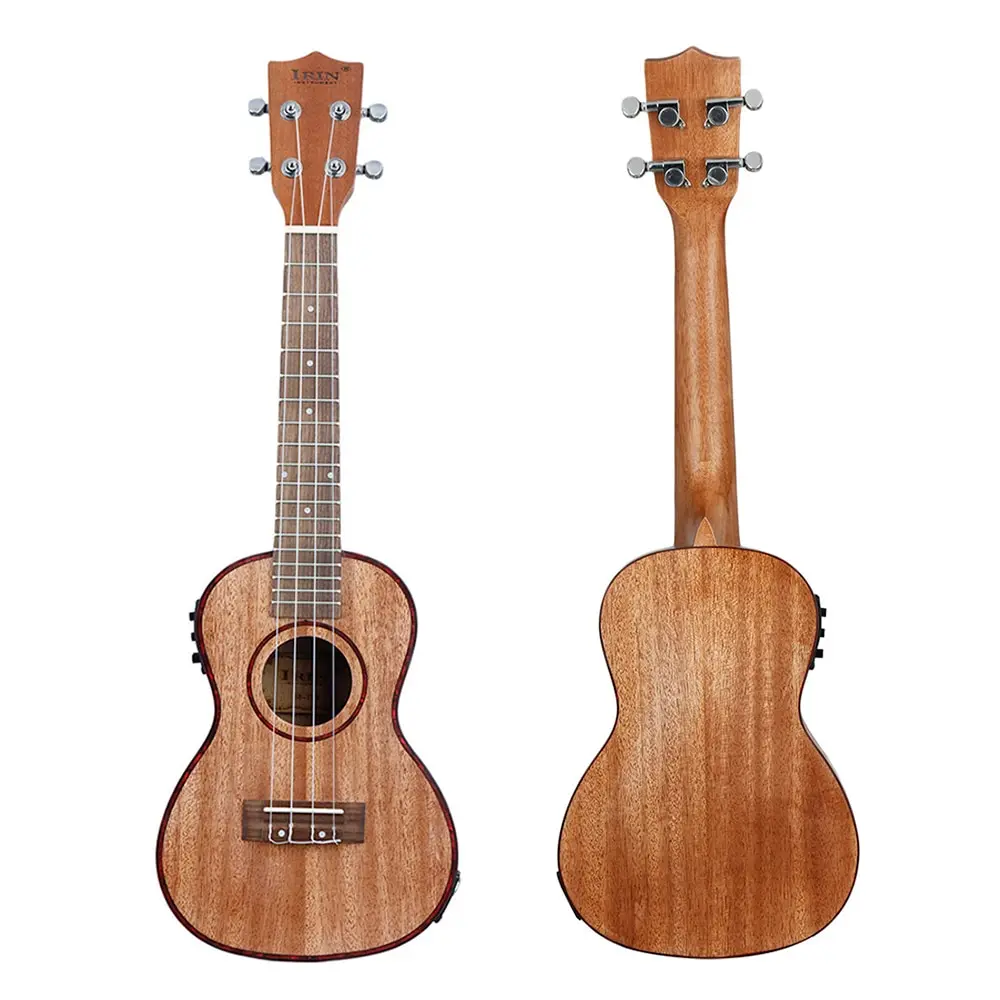 2" Гавайские гитары укулеле Ukelele Uke комплект Sapele Дерево с ЖК эквалайзером с сумкой для переноски Капо струны ремень палец maraca ткань для чистки на день рождения