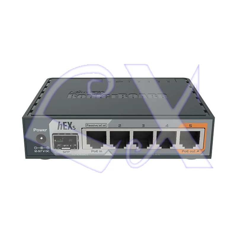 MikroTik hEX S RB760iGS full Gigabit 5-port electric port 1 optical port POE router weak power box