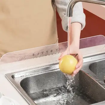 

Sink Baffle Board Household Splash Water Baffle Splash Guard Anti-splash Baffle Rack for Kitchen Home (Random Pattern)