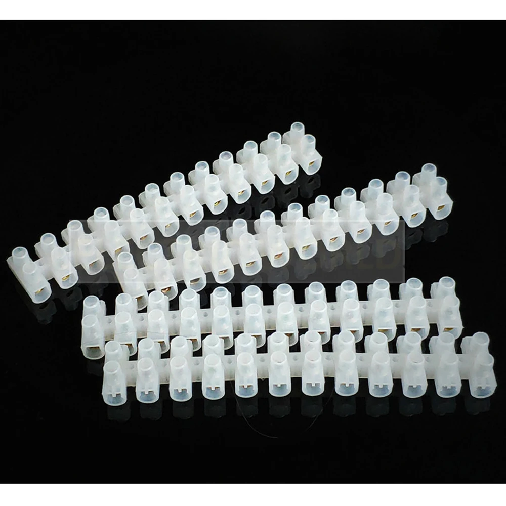 

Plastic terminal block Wire connector 5A 10A Dual Row 12 Positions Screw terminal block cable connector Electric Barrier Strip