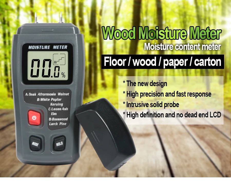 metric tape measure RZ Wood Moisture Meter Hygrometer Timber Damp Detector Tree Density Digital Wood Humidity Tester force measuring instruments