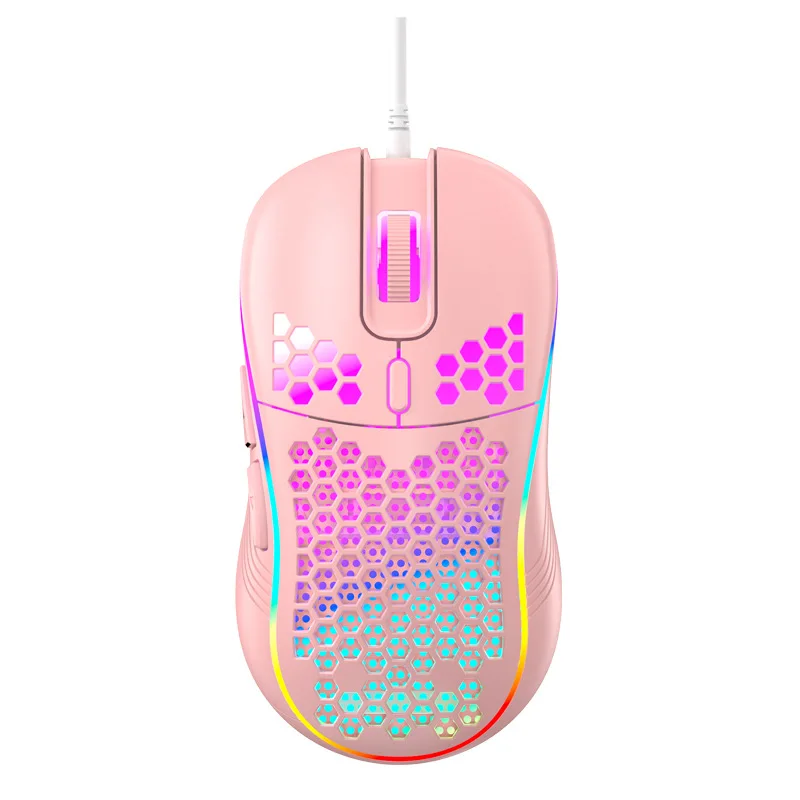 USB Wired Lightweight Gaming Mouse RGB Backlit Mouse with 6 Buttons 7200DPI Honeycomb Shell Mouse for PC Laptop Computer wireless laptop mouse Mice