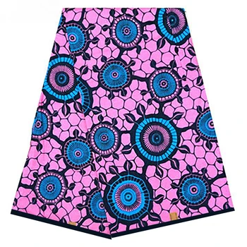 

African Wax Fabric flower pattern African prints style fabric REAL wax A1029