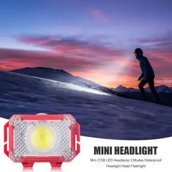 

Mini COB LED Headlamp Headlight 3 Modes Ultralight Head Light Torch for Portable Outdoor Camping Night Fishing Supplies