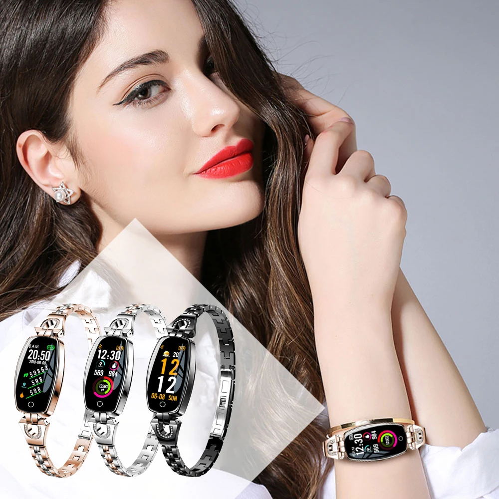 Women Smart Watch H8 Smart Bracelet Reloj Blood Pressure Heart Rate