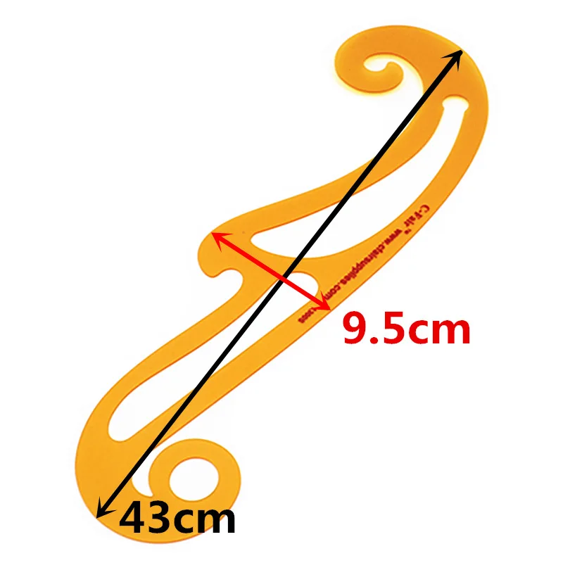 Линейка во французском стиле гибкая пластиковая линейка из ПВХ для подмышек