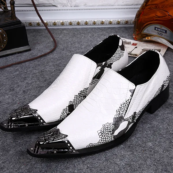 

Loafers Men Genuine Leather Pointed Toe Casual Korean Style Buty Meskie Full Grain Leather Cow Leather Slip-on Rubber