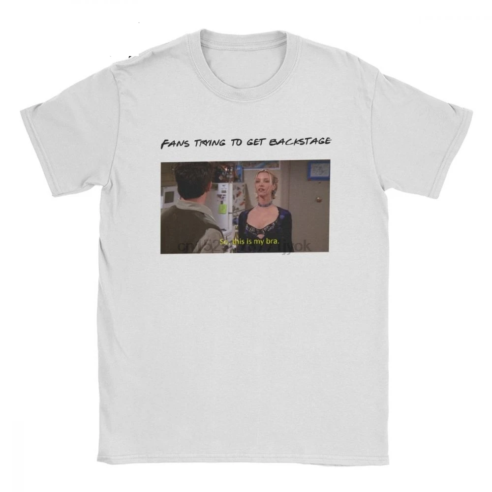 Phoebe Buffay Chandler Bing футболки Друзья ТВ смешные цитаты так это мой бюстгальтер мужские